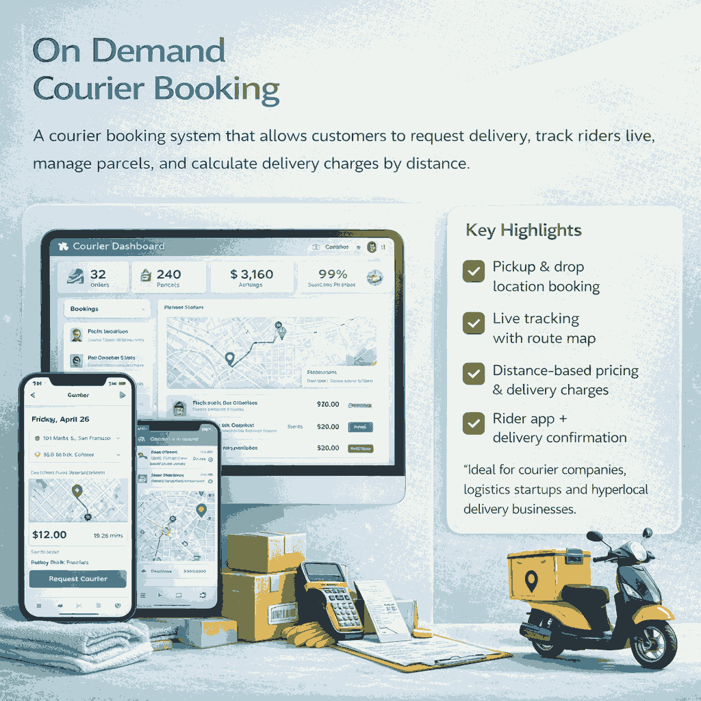 On Demand Courier Booking Script