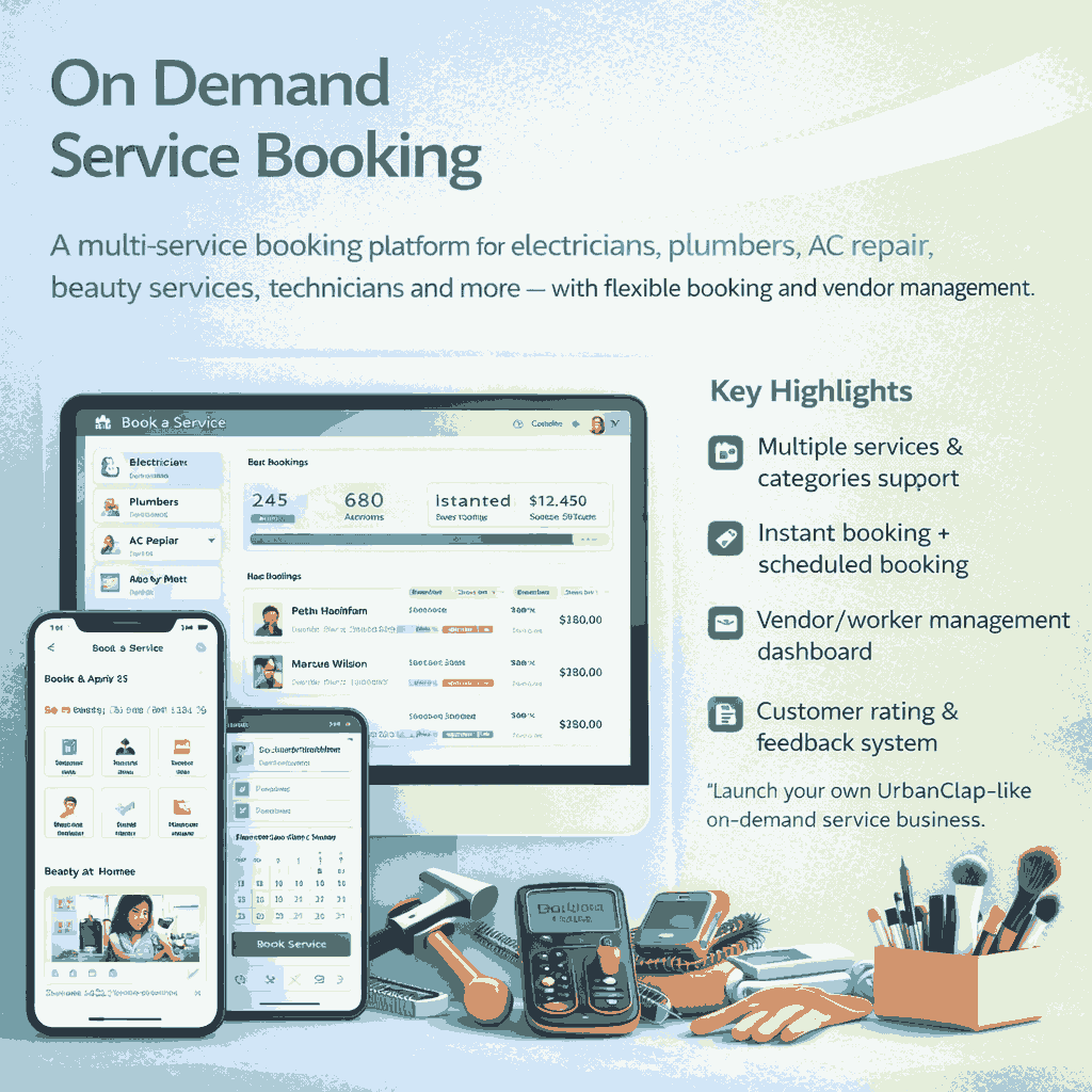 On Demand Service Booking Script