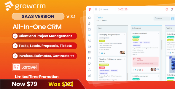 Grow CRM SaaS