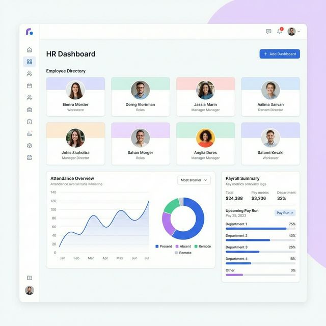 CRM Dashboard Mockup