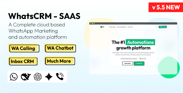 WhatsApp SaaS Dashboard